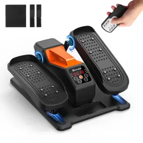 Roylvan 745978755858 Under Desk Elliptical Machine Electric Ellipse Leg Exercise As Black