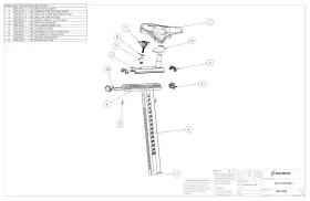000-0085 Schwinn Seat Post And Slide Weldment Kit - Indoor Cycling Parts #2