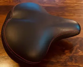 Fitness170 Schwinn Fitness 170 Exercise Bike Replacement Seat Black With Red Stitching #2