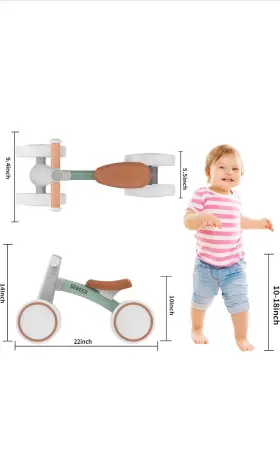 Ud30  Sereed Baby Balance Bike For 1 Year Old Boys Girls 12-24 Month Toddler #2