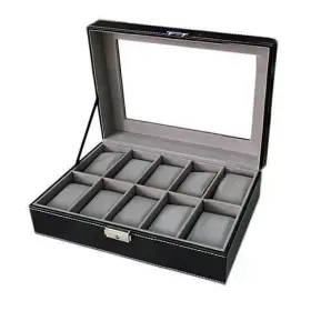 Size 702921569566 10 Watch Valet - Glass Top Boxes For Collection Of 6 Or