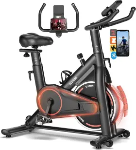 509c Slunse Exercise Bike Adjustable Magnetic Resistance Stationary Bikes For Home With App