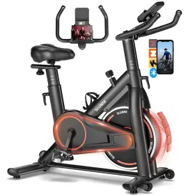 509c5 Slunse Exercise Bike Adjustable Magnetic Resistance Stationary Bikes For Home With