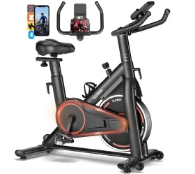 Slunse 716523202424 Exercise Bike Brake Pad Stationary Bikes For Home With App Compatible Indoo