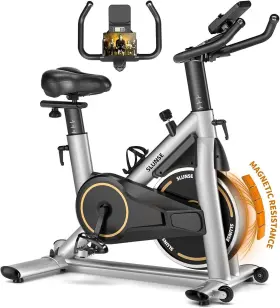 Eb509a Slunse Home Exercise Bike Fitness Indoor Cycling Stationary Bicycle Cardio Workout