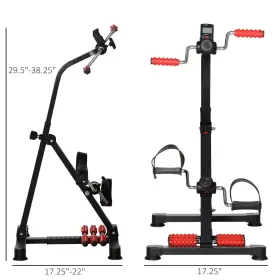 Usa90-2900141 Soozier Portable Exercise Bike For Home With Muscle-loosening Massagers Cardio Equipment #2