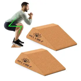 Soul Vibez 198168770207 Squat Wedge Heel Elevated Slant Board For Calf Stretching Squa