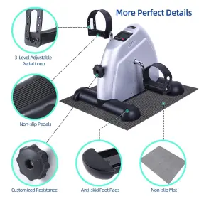 Y22-82000-37-wq1130 Sportneer Under Desk Bike Pedal Exerciser Mini Exercise Portable Peddler Sitting #3