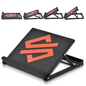 Sqsw-1 Squatz Steel Slant Board And Calf Stretcher - 500lb Capacity Squat Wedge Physical