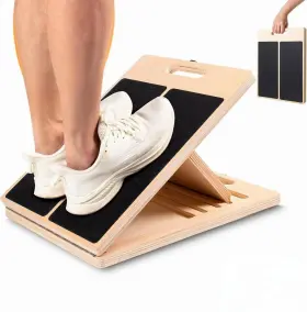 5-stretch Sshaz Spot 789557042175 Professional Wooden Slant Board For Calf Stretching Portable