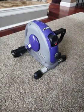 15-0141ar Stamina Mini Exercise Bike With Smooth Pedal System - Purple