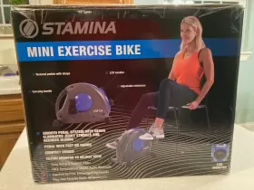 15-0141r Stamina Adjustable Mini Exercise Bike With Smooth Pedal System New Nib Blue