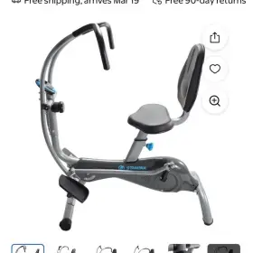 Stamina 40-0200 Active Aging Easystep Recumbent Exercise Bike Adjustable Seat