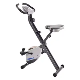 Stamina 706943203200 Foldable Stationary Exercise Bike With Smart Workout App Distressed Pkg