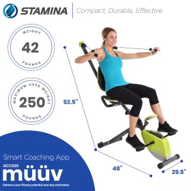 15-0336-u-c Stamina Products Wonder Portable Magnetic Resistance Training Exercise Bike For Parts #3
