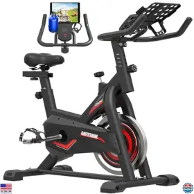B0bhx6llb8 Stanley Stationary Exercise Bike For Home Cardio Lcd Monitor Mount Silent Drive