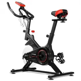 Sp36172 Stationary Indoor Sports Bicycle Heart Rate Sensor Lcd Display Exercise Bike Belt Driven With Pulse And Phone Hold #3