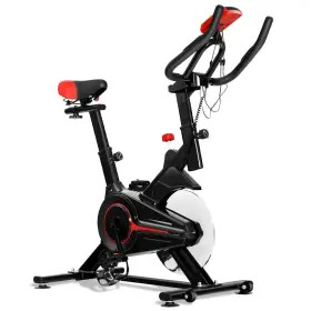 Sp36172 Stationary Indoor Sports Bicycle Heart Rate Sensor Lcd Display Exercise Bike Belt Driven With Pulse And Phone Hold