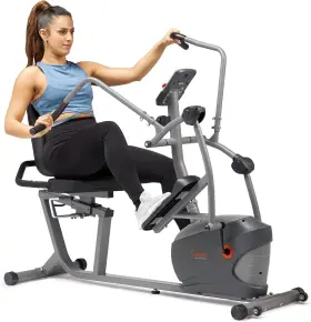 B09x22xlgs Sunny Health And Fitness Compact Performance Recumbent Bike Smart Ellipt