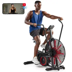 Sf-b223018 Sunny Health & Fintess And Fitness Smart Advanced Fan Bike For Intense Exercise -