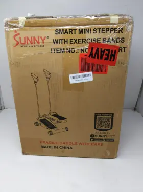 Sunny Health & Fitness 815749018922 And Smart Mini Stepper With Resistance Bands Full Body