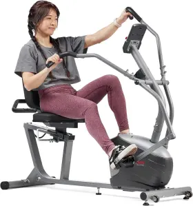 B0bk4bgx7q Sunny Health & Fitness And Compact Performance Recumbent Bike Smart Cross Trainer #2