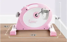 Sunny Health & Fitness P1648 And Under Desk Pedal Trainer Lcd Magnetic Pink