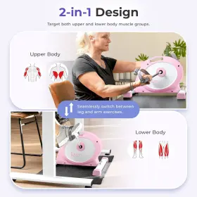 P2330 Sunny Health & Fitness And Under Desk Dual Function Smart Mini Arm Leg Pedal Cycle #2