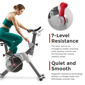 Sf-b122061 Sunny Health & Fitness And Indoor Stationary Cycling Exercise Bike For Home Cardi #3