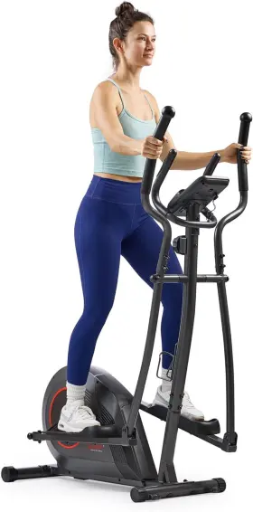 Sf-e324005 Sunny Health & Fitness And Smart Upright Elliptical With Pulse Sensor Built-in