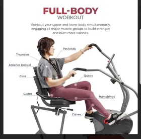 Sf-rb420032 Sunny Health & Fitness And Compact Performance Recumbent Bike With Dual Motion Arm/leg #2