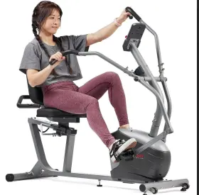 Sf-rb420032 Sunny Health & Fitness And Compact Performance Recumbent Bike With Dual Motion Arm/leg