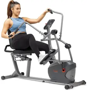 Sf-rbe420049 Sunny Health Fitness Elite Recumbent Cross Trainer Elliptical Machine Rbe420049