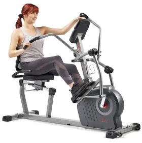 Sf-rbe420049v2 Sunny Health Fitness Magnetic Recumbent Elliptical Exercise Workout Bike Cardio Machine Seat