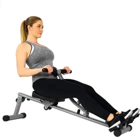 Sf-rw1205 Sunny Health & Fitness And Compact Adjustable Rowing Machine With 12 Levels Of Resis