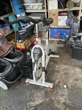 Zi-d61802 Sunny Health Fitness Bike Exercise Indoor Cycling For Home Gym White
