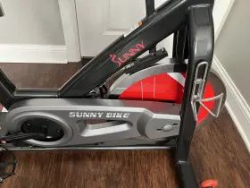 Sf-b1203 Sunny Health And Fitness Indoor Cycling Bike. Black Red. Rarely Used. Excellent #3