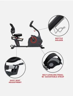 Sf-rb4850smart Sunny Health Fitness Smart Recumbent Bike With Sunnyfit App - #3
