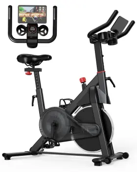 Superun 743456535961 Exercise Bike Stationary Bikes For Home Gym With 32-level Magnetic M