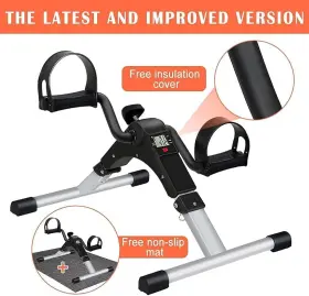 Tabeke 768383223873 Under Desk Bike Pedal Exerciser Fully Assembled Folding For #2