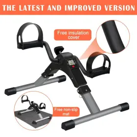 Tabeke 768383223880 Under Desk Bike Pedal Exerciser Fully Assembled Folding For #2