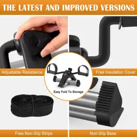 Tabeke 768383223897 Under Desk Bike Pedal Exerciser Fully Assembled Mini Exercise For Leg A #2