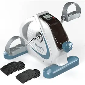 Techmoo 054114587919 Under Desk Bike Pedal Exerciser Portable Mini Home Exercise With White #2
