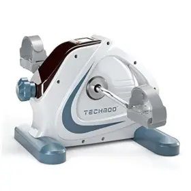 Techmoo 054114587988 Under Desk Bike Pedal Exerciser Portable Home Exercise White Blue