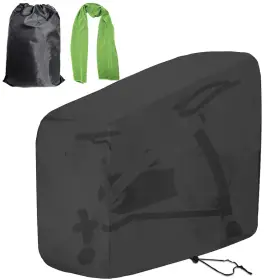Tonint 796112318378 Exercise Bike Covers Outdoor And Indoor Spin Gym Fitness Training Black