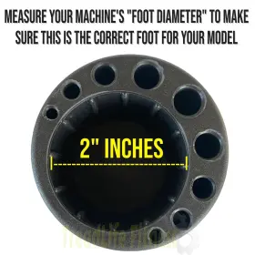 Treadlife Fitness 403364152403 Adjustable Rear Foot Leveler Rubber - Compatible With Most #2