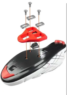 Pel-delta-9-red Trublifit Replacement Bike Cleats For Look Delta System And Peloton Shoes #3