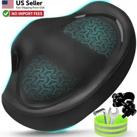 Twomaples Ljt0012-1 Bicycle Seat Oversized Saddle For Peloton Exercise Electric Cruiser Bikes
