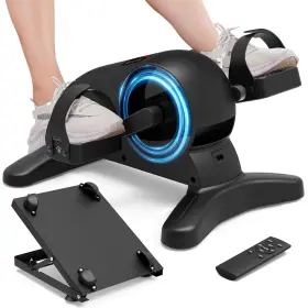Ukeep 774882185383 Mini Under Desk Exercise Bike Pedal Exerciser With Slant Board Motorized Set