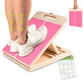 Uopon 708707187139 Slant Board For Calf Stretching Adjustable Portable Wooden Incline For